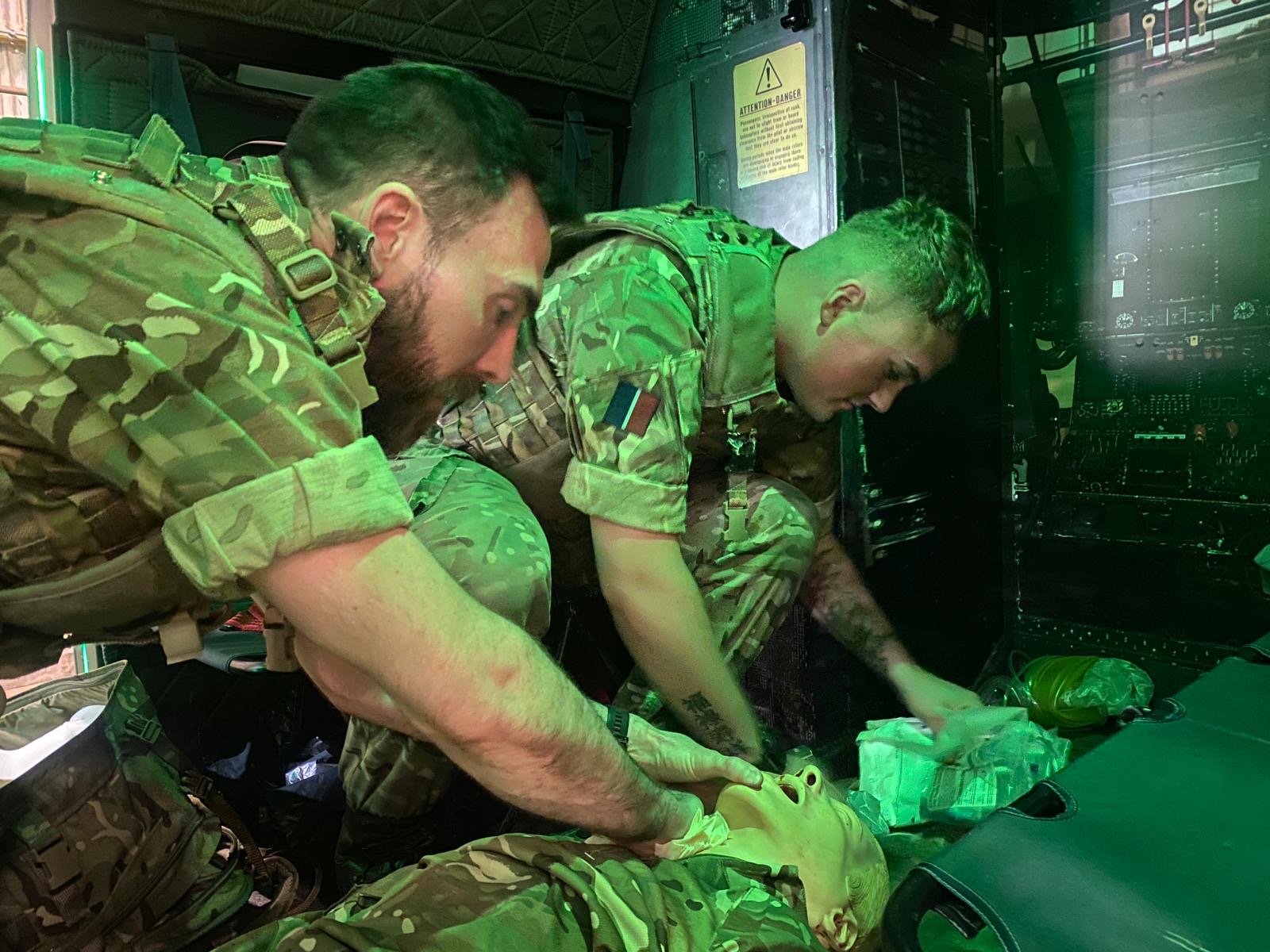 On Friday 10 May, specialist training was provided by Number 4626 Aeromedical Evacuation Squadron, focussing on Pre-Hospital Emergency Care.